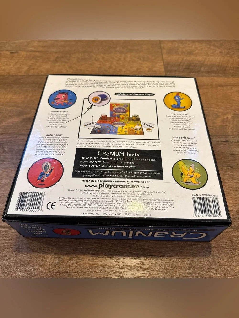 Cranium Original Board Game Whole Brain Party Game Adults Teens 4+ Players